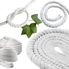 White cotton rope - sash, cord