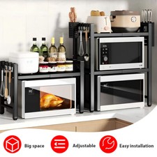 2-3 Tier Over Microwave Oven Shelf Kitchen Storage Solution Stand Holder