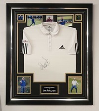 IAN POULTER Signed Shirt Autographed Golf Display with Certificate