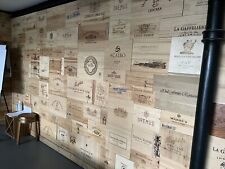1m2 of Wine Box Panels - Panelling, Display, French, Wall, Bar Upcycle
