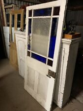 RECLAIMED - Victorian - ANTIQUE DOOR - Part Decorative Glass Vestibule / Porch 