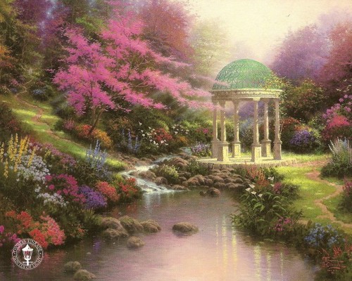 Thomas kinkade pools - kinkade,