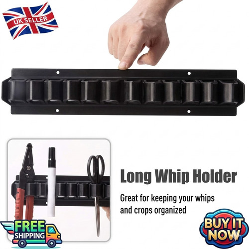 Black whip rack - whip, plastic