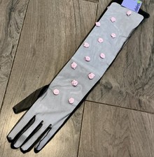 BNWT, Long Black Sheer Finger