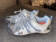 Ladies Merrell Walking Hiking Trainers Size 7 Grey Blue Vgc