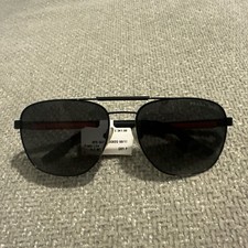 PRADA LINEA ROSSA PS 54ZS 1BO02G Matte Black Grey Polarized Men 60 mm Sunglasses