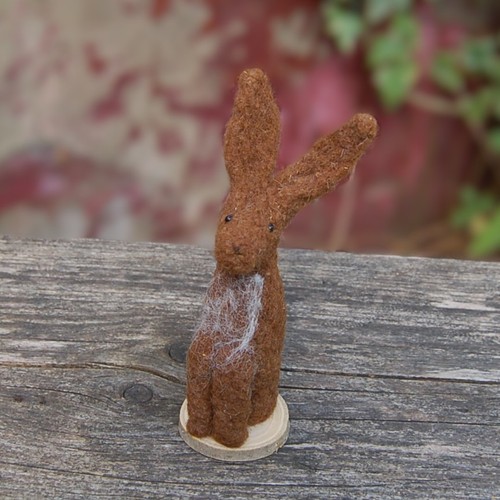 Handmade needle felted brown - handmade,