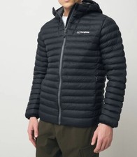 Berghaus Mens Jacket Vaskey Hydroloft Insulated Warm Breathable Coat Navy Black