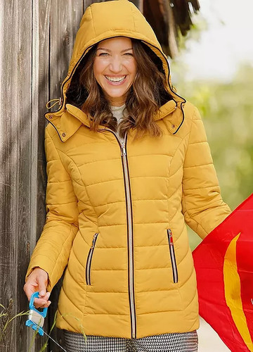 Jacket mustard quilted - mustard,