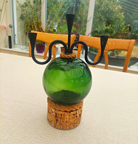 Vintage 1958 green glass - 1958, 3-arm