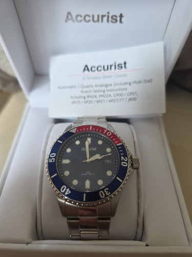 Accurist mb804n blue dial - mb804n,