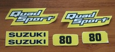 SUZUKI LT80 QUAD BIKE  ATV DECALS GRAPHICS STICKERS MIX X 6