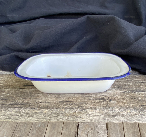 Vintage white enamel - vintage,
