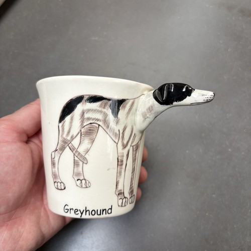 Greyhound dog hand painted - greyhound, hand-painted