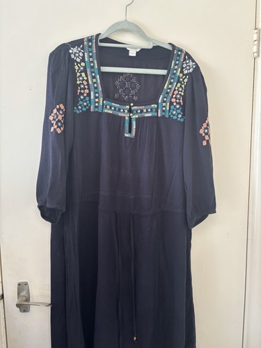 Monsoon navy embroidered - monsoon,