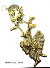 Lord Ganesha Artistic Antique Metal Wall Hanging Ganpati Ganesh Hindu Rare Sitar