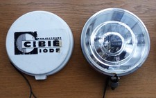 Vintage Original CIBIE IODE 45 Car Spotlight Chrome with Plastic Cover