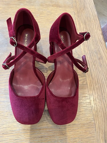 Monsoon claret red suede - monsoon, mary