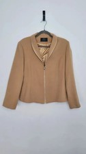Luxury Fendi 100% Cashmere Jacket – Camel Beige – Approx. UK 14–16