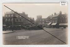 WANTAGE Berkshire  The Market Place with Shops  / PARKED CARS  RP
