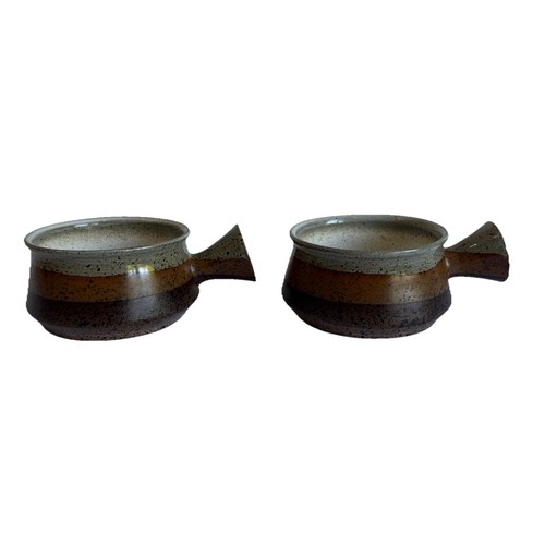 Iden pottery rye handled soup - pottery,