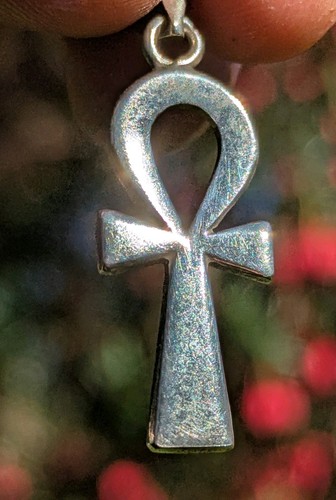 Silver egyptian ankh - silver,