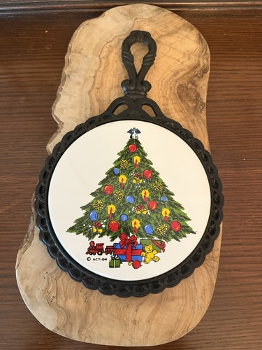 Vintage christmas tree - christmas, trivet
