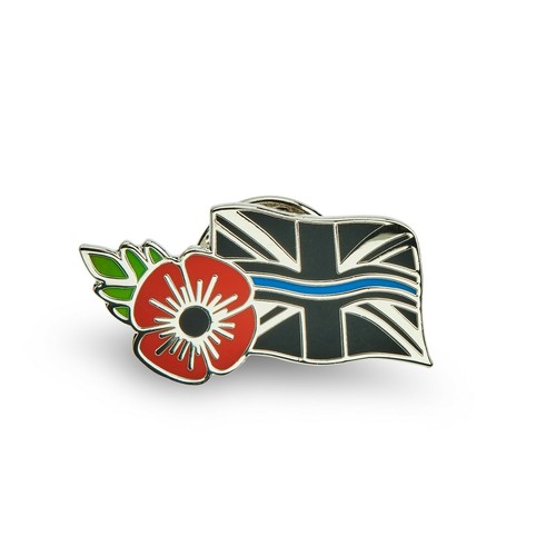 Thin blue line union jack - thin,
