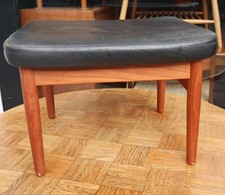 1960s Finn Juhl black leather