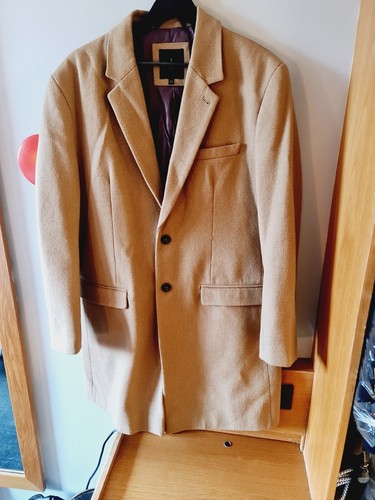 Men coat beige sand - coat, oat