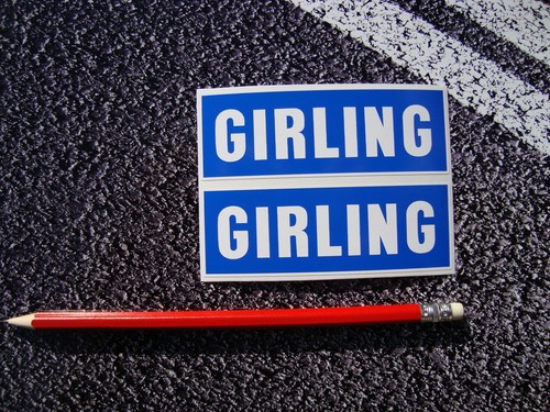 Girling style stickers 102mm - style,