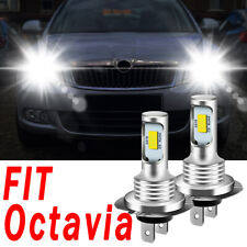 For Octavia MK2 2003-2013 Headlight Xenon White Led ERROR FREE Pair Bulbs H7