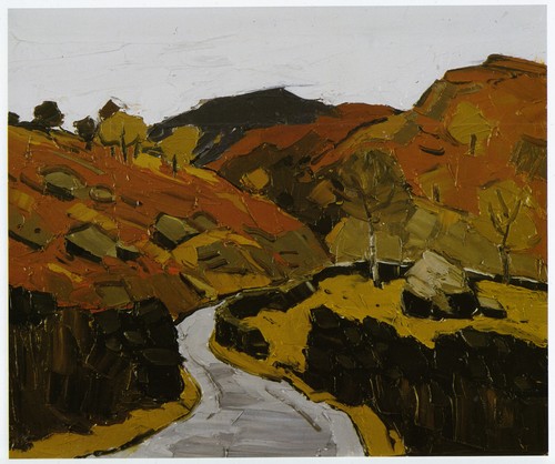 Autumn road nanmor beddgelert - road,
