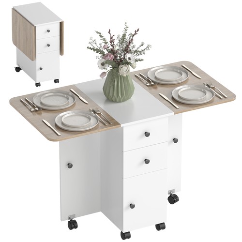 Homcom folding dining table - homcom,