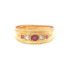 Vintage 18Ct Yellow Gold Ruby