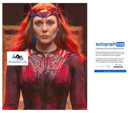 Elizabeth olsen autograph - elizabeth,