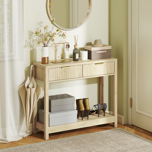 Homcom modern console table - modern, w/