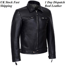Men’s Black Genuine Leather