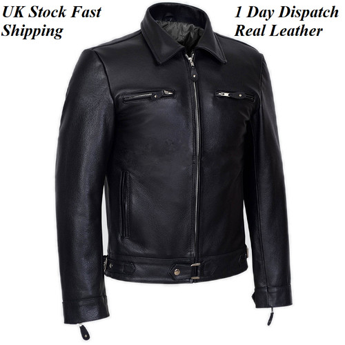 Men black genuine leather - men’s,