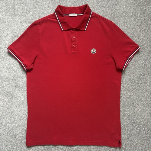 Moncler polo red - moncler,