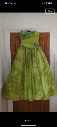 Yve green strapless beaded - strapless,