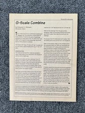 G Scale Combine Plan Set #4