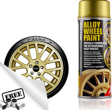 Gold Car Alloy Wheel Spray