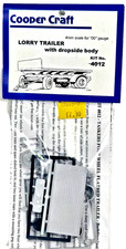 Cooper Craft Lorry Trailer, With DROPSIDE BODY Kit: No. 4012 4mm Scale OO Gauge.