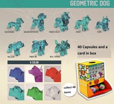 40 x Geometric Translucent Dog