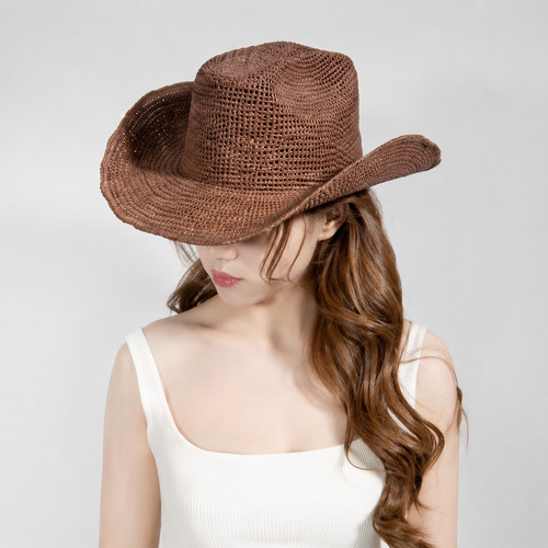 Uspop raffia straw cowboy hat - uspop,