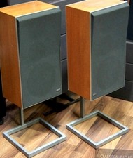 Bang & Olufsen B&O S45 floor standing speakers in teak wood & original stands