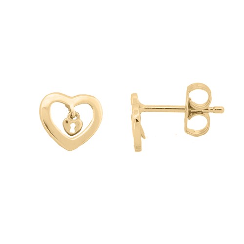Stud earrings 9ct yellow gold - earrings,