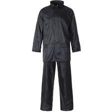 WOMENS RAIN SUIT LADIES WATERPROOF WEAR MAC SET PVC COAT JACKET TROUSER OVERALL