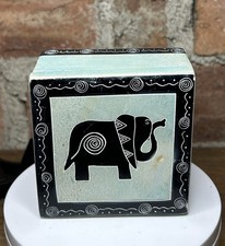 Elephant Trinket Box Resin